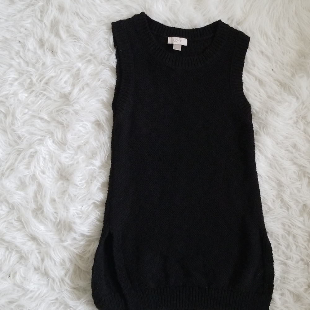 LOFT sleeveless long sweater